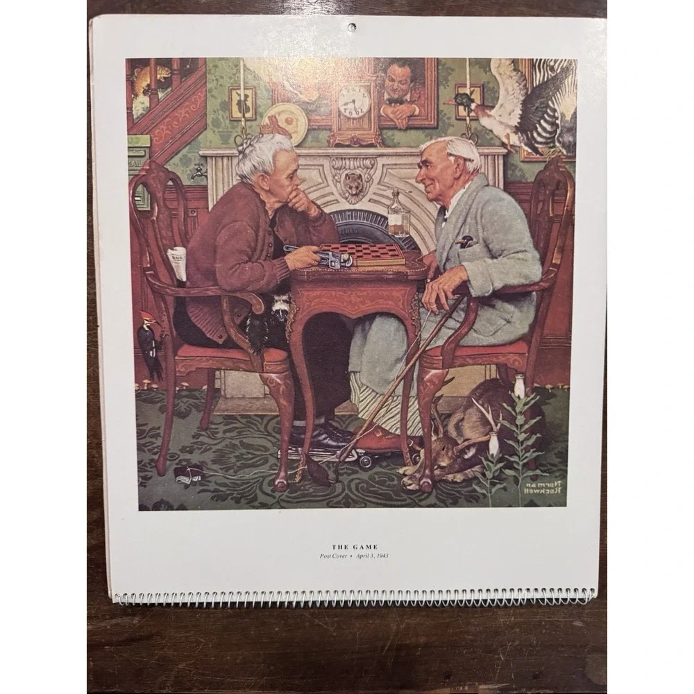 1982 Norman Rockwell Calendar Unused No Writing Collectible Artistic Vintage Art